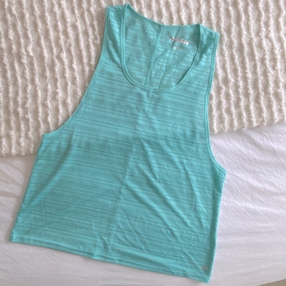 Forever 21 Striped Lightweight Cut Out Athletic Tank | Size L - Picture 2 of 7